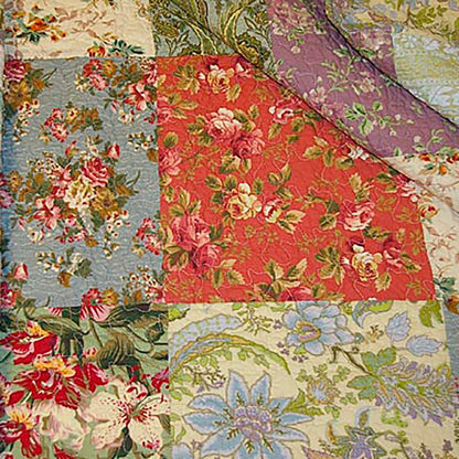 Twin Wildflower Patchwork Bedspread | Plow & Hearth