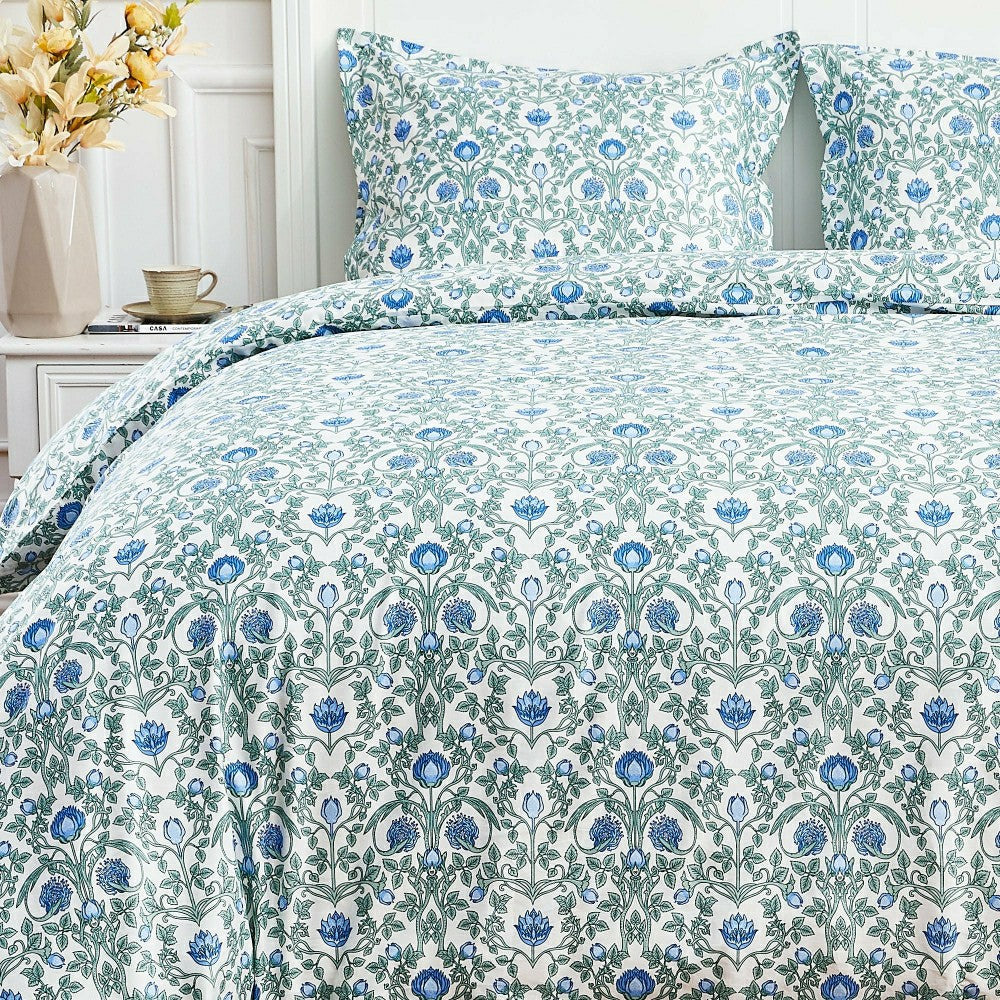 Arts & Crafts Floral Printed Duvet Set | Plow & Hearth