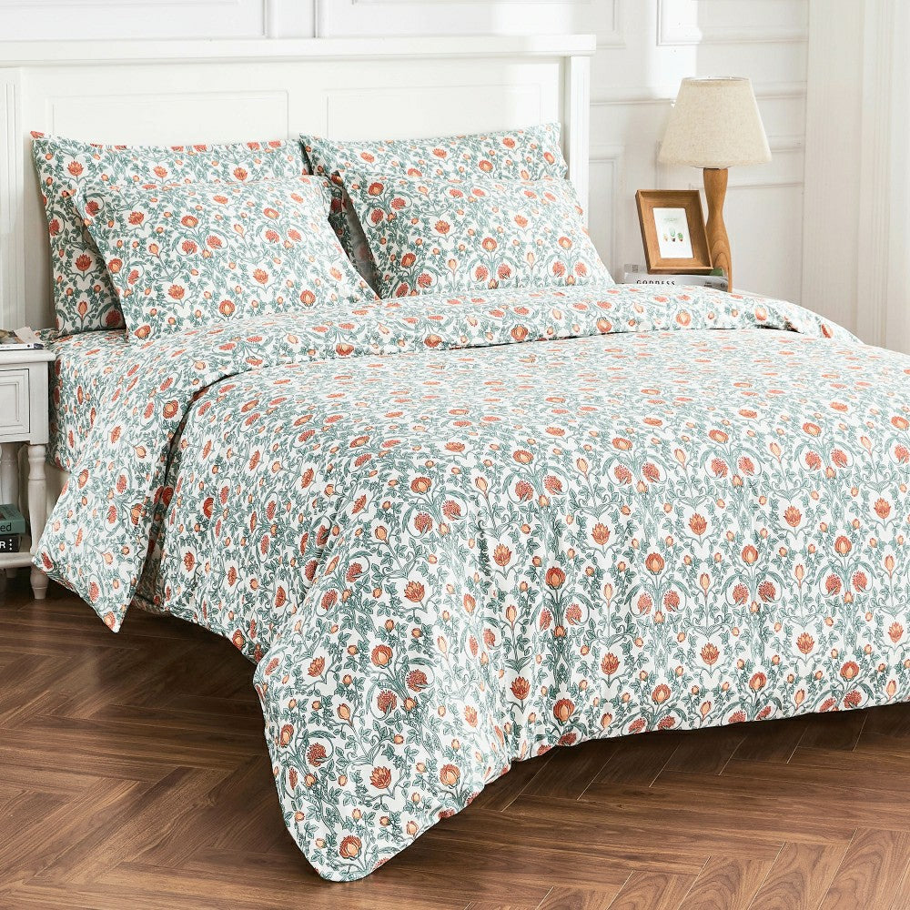 Arts & Crafts Floral Printed Duvet Set | Plow & Hearth