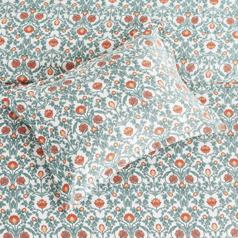 Arts & Crafts Floral Printed Duvet Set | Plow & Hearth