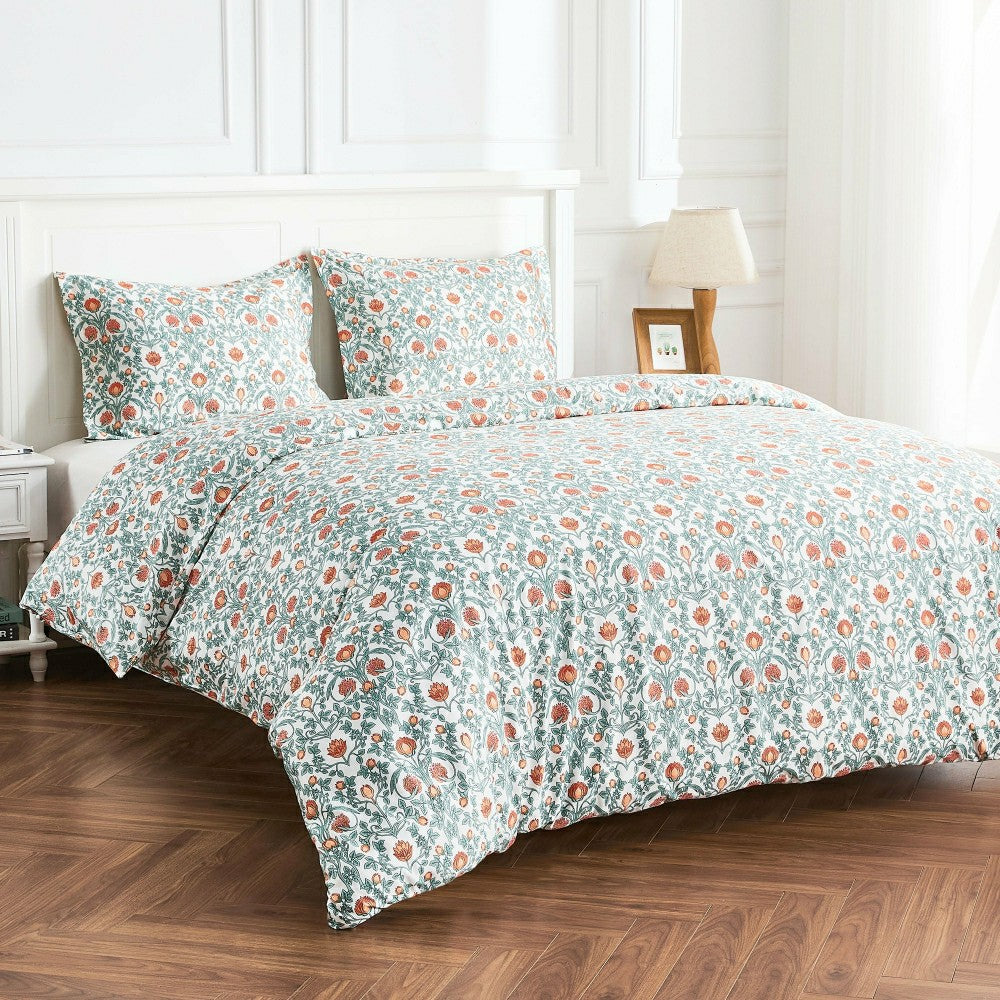 Arts & Crafts Floral Printed Duvet Set | Plow & Hearth