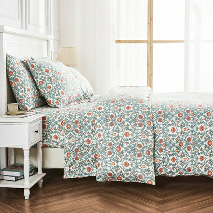 Arts & Crafts Floral Printed Duvet Set | Plow & Hearth
