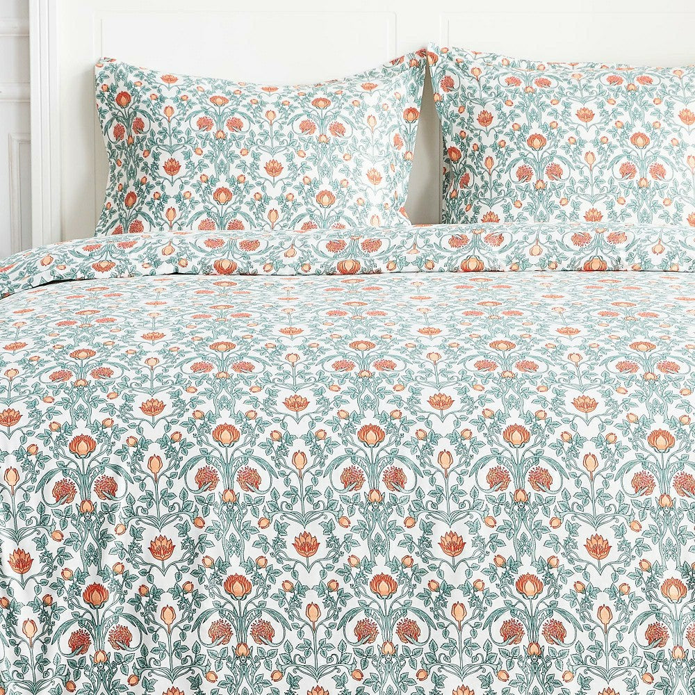Arts & Crafts Floral Printed Duvet Set | Plow & Hearth