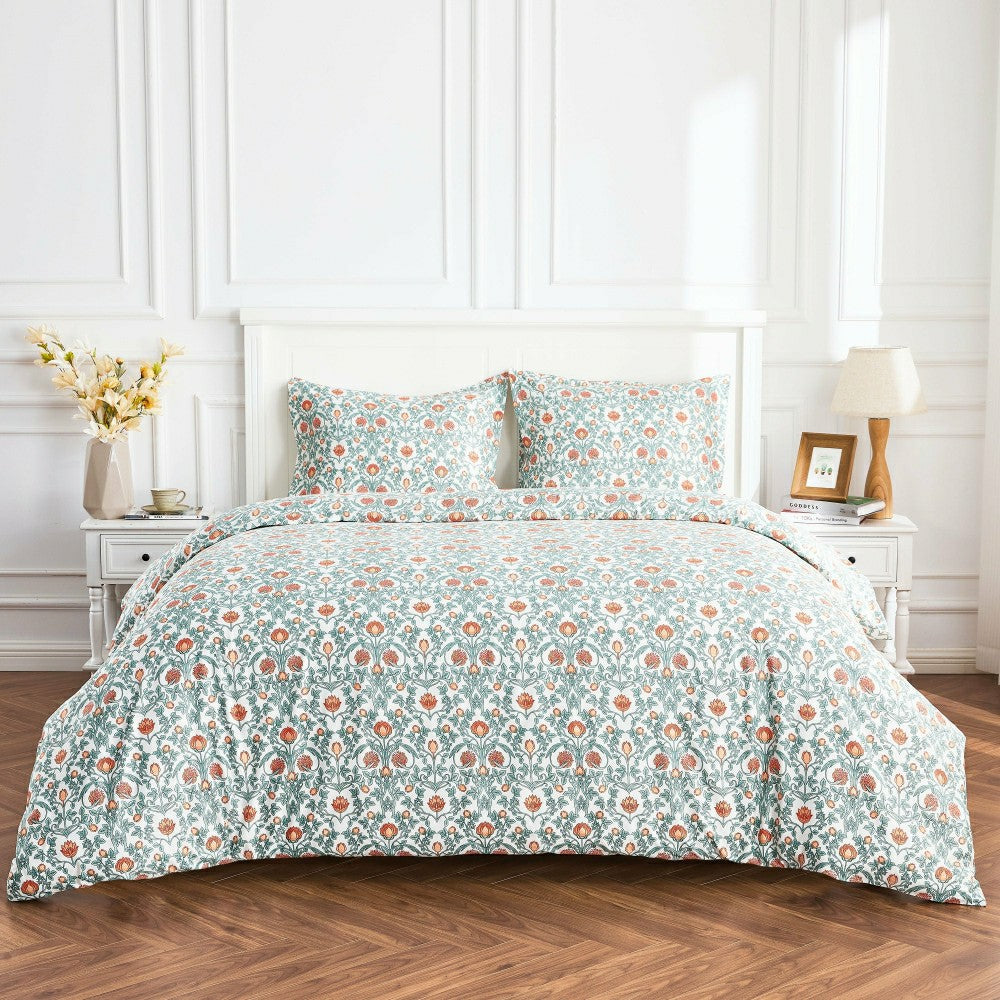 Arts & Crafts Floral Printed Duvet Set | Plow & Hearth