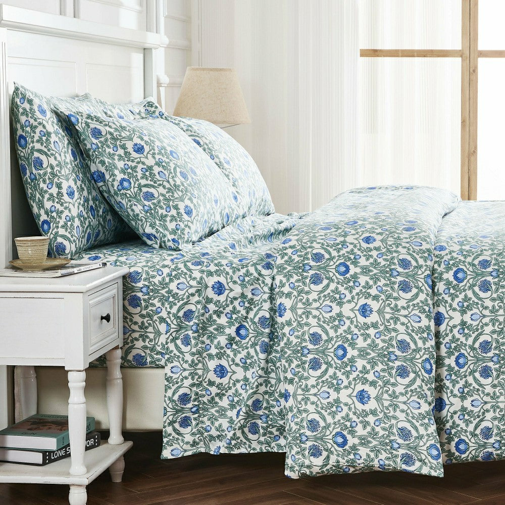 Arts & Crafts Floral Printed Duvet Set | Plow & Hearth