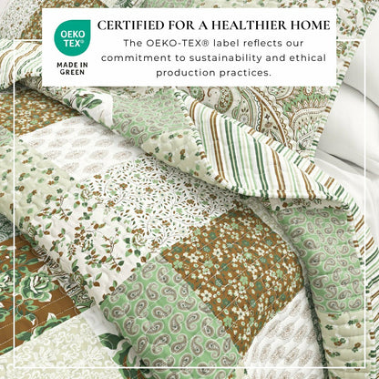 Damia Floral Patchwork Quilt Set | Plow & Hearth