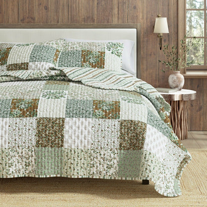 Damia Floral Patchwork Quilt Set | Plow & Hearth