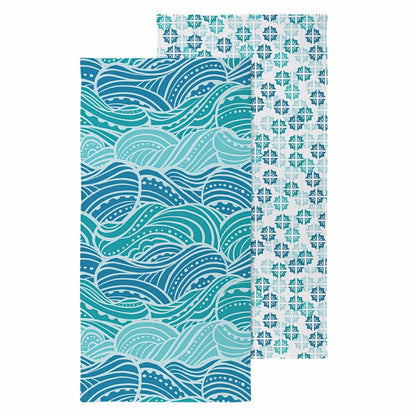 Make Waves Quick Dry Towel and Matching Carrying Case, 60" x 30" | Plow & Hearth