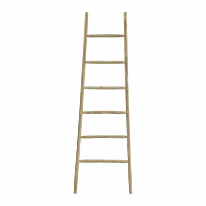 Natural Teak Branch Towel Ladder | Plow & Hearth