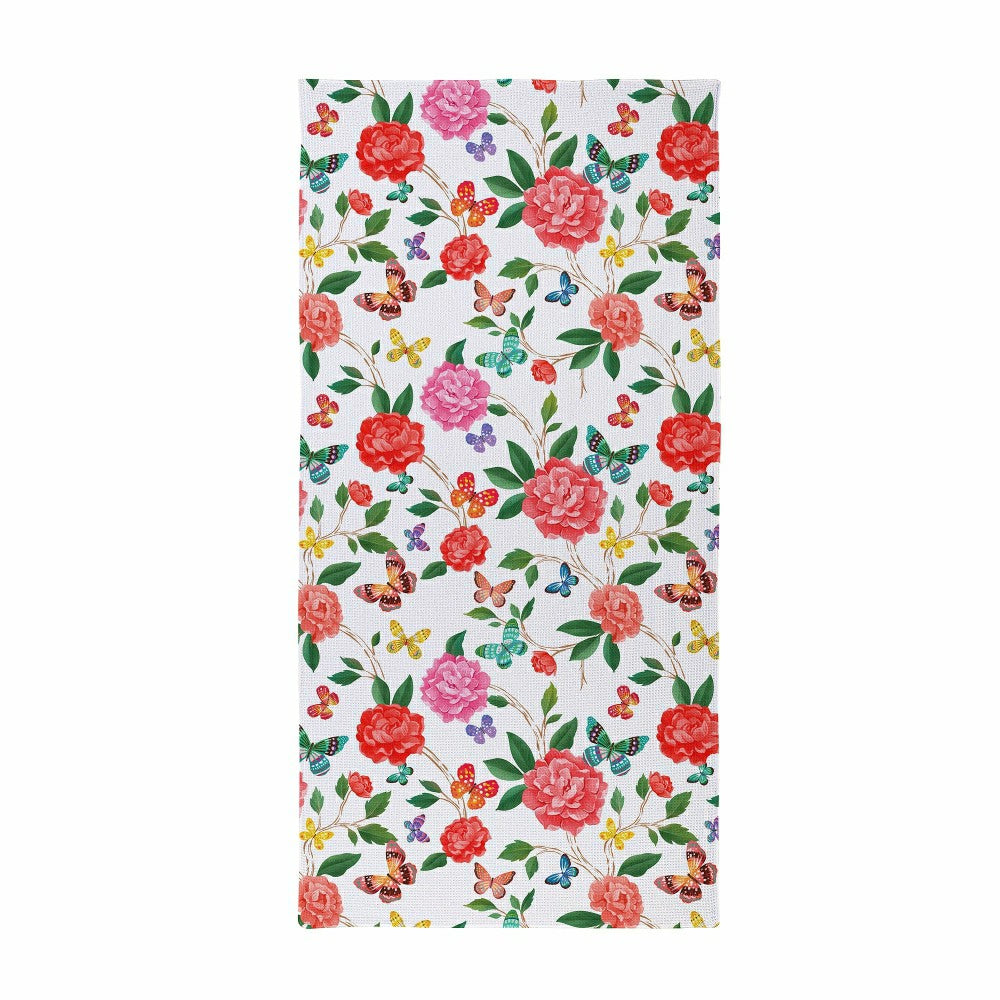 Butterfly Toile Quick Dry Towel and Matching Carrying Case, 60" x 30" | Plow & Hearth