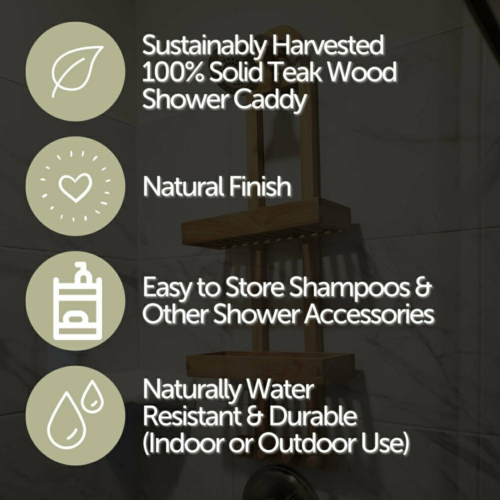 Newport Natural Shower Caddy | Plow & Hearth