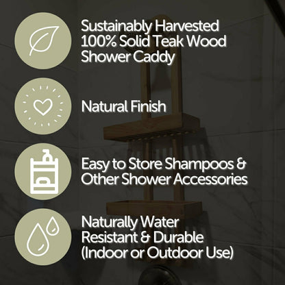 Newport Natural Shower Caddy | Plow & Hearth