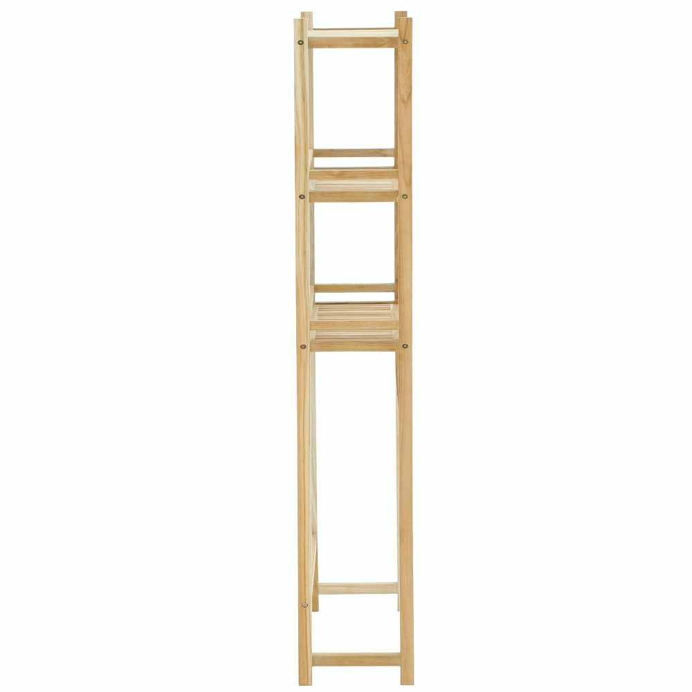 Savannah Natural Teak Bathroom Indoor/Outdoor Toilet Storage Rack | Plow & Hearth