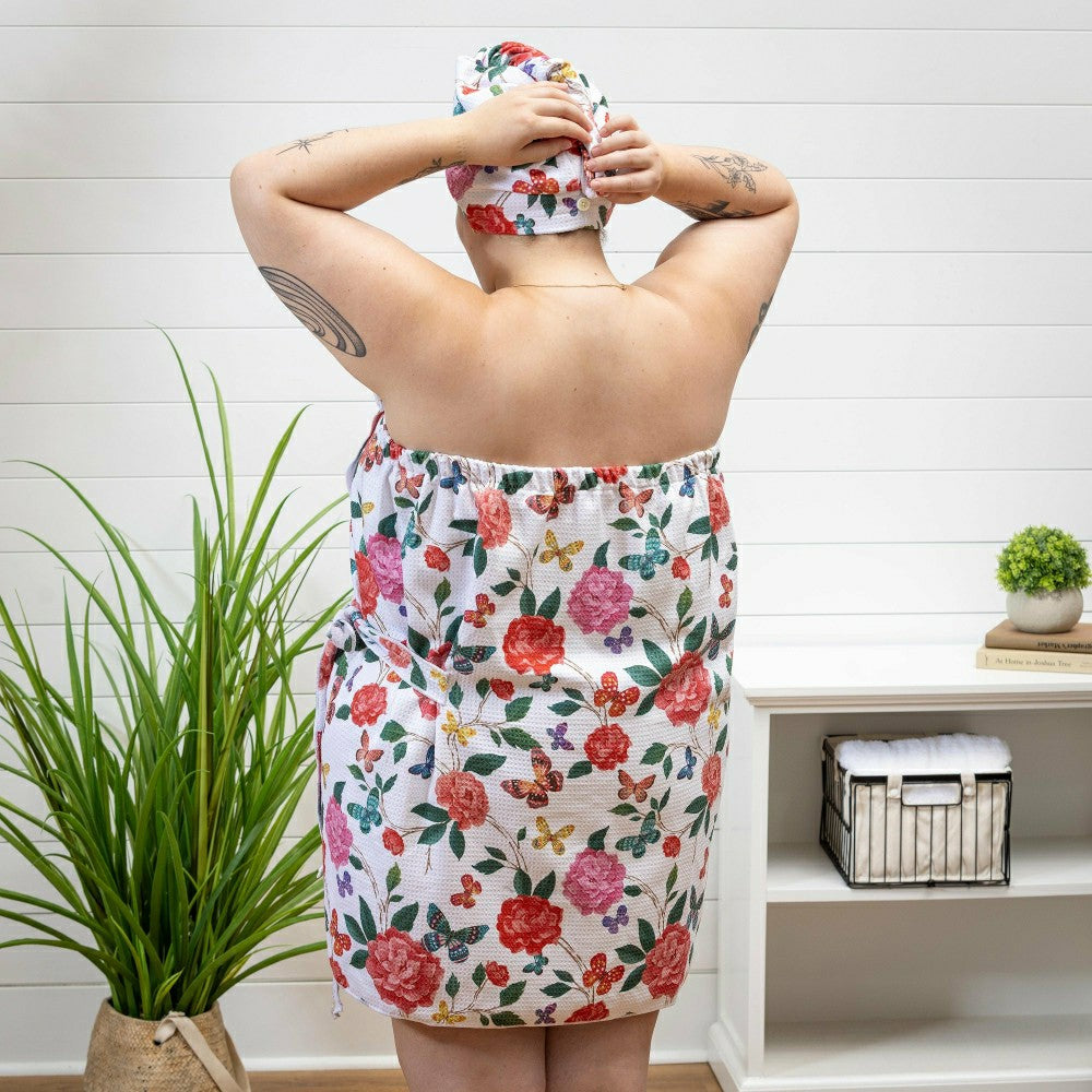 Butterfly Toile Quick Dry Body Wrap | Plow & Hearth