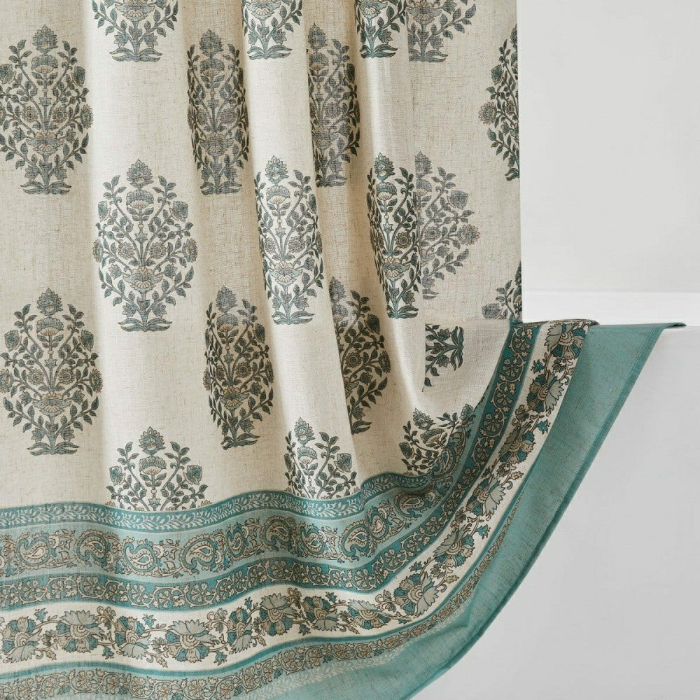 Sofia Flower Block Bouquet Shower Curtain | Plow & Hearth