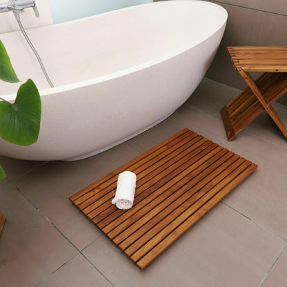 Bel Air Indoor/Outdoor Teak Bath Mat | Plow & Hearth