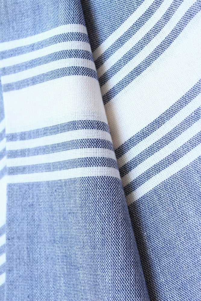 Le Boulou Towel - Blue | Plow & Hearth