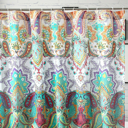 Nirvana Teal Shower Curtain | Plow & Hearth
