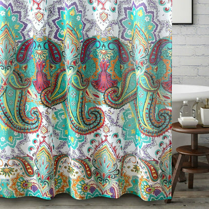 Nirvana Teal Shower Curtain | Plow & Hearth