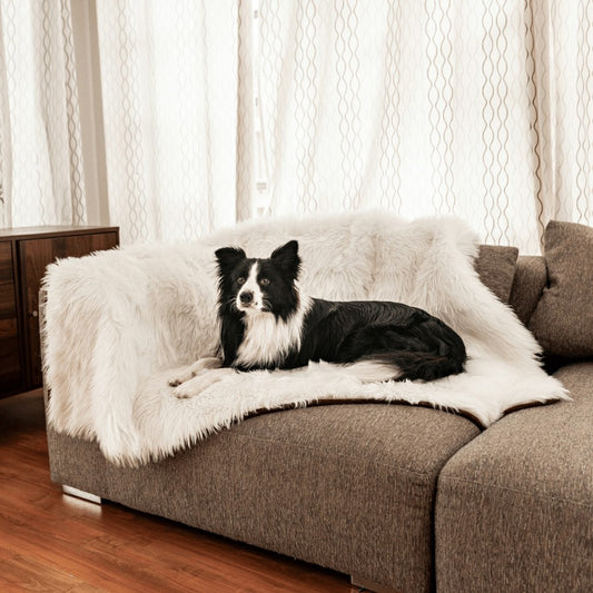 PupProtector™ Waterproof Throw Blanket - Polar White | Plow & Hearth