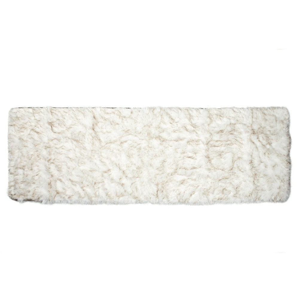 PupProtector™ Waterproof Bed Runner - White with Brown Accents | Plow & Hearth