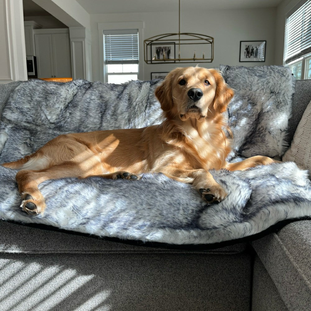 PupProtector™ Luxe Waterproof Faux Fur Blanket | Plow & Hearth
