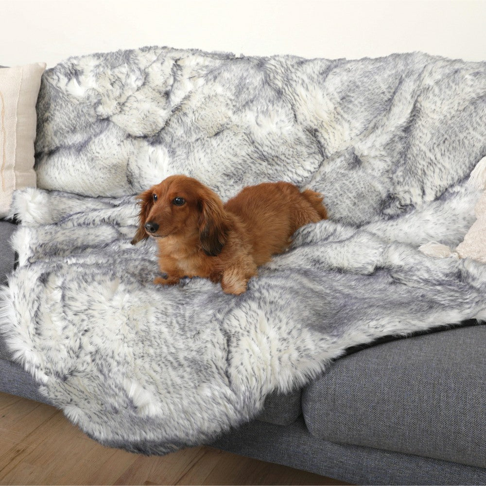 PupProtector™ Luxe Waterproof Faux Fur Blanket | Plow & Hearth