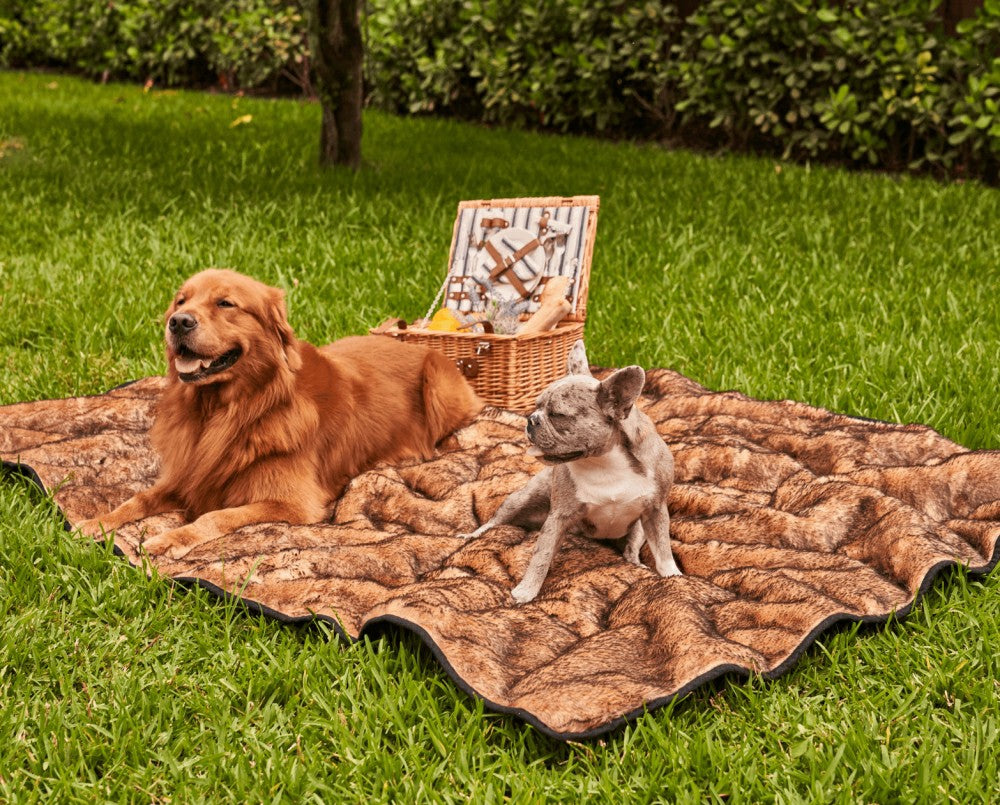 PupProtector™ Short Fur Waterproof Throw Blanket - Sable Tan | Plow & Hearth