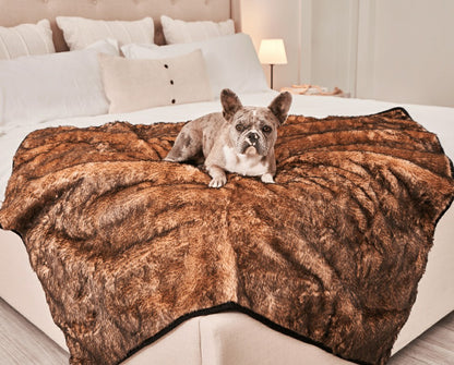 PupProtector™ Short Fur Waterproof Throw Blanket - Sable Tan | Plow & Hearth