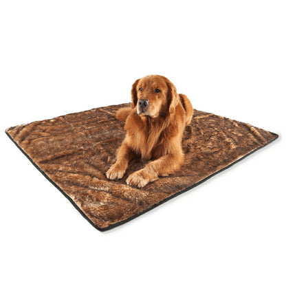 PupProtector™ Short Fur Waterproof Throw Blanket - Sable Tan | Plow & Hearth