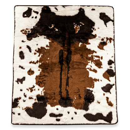 PupProtector™ Waterproof Throw Blanket - Brown Faux Cowhide | Plow & Hearth