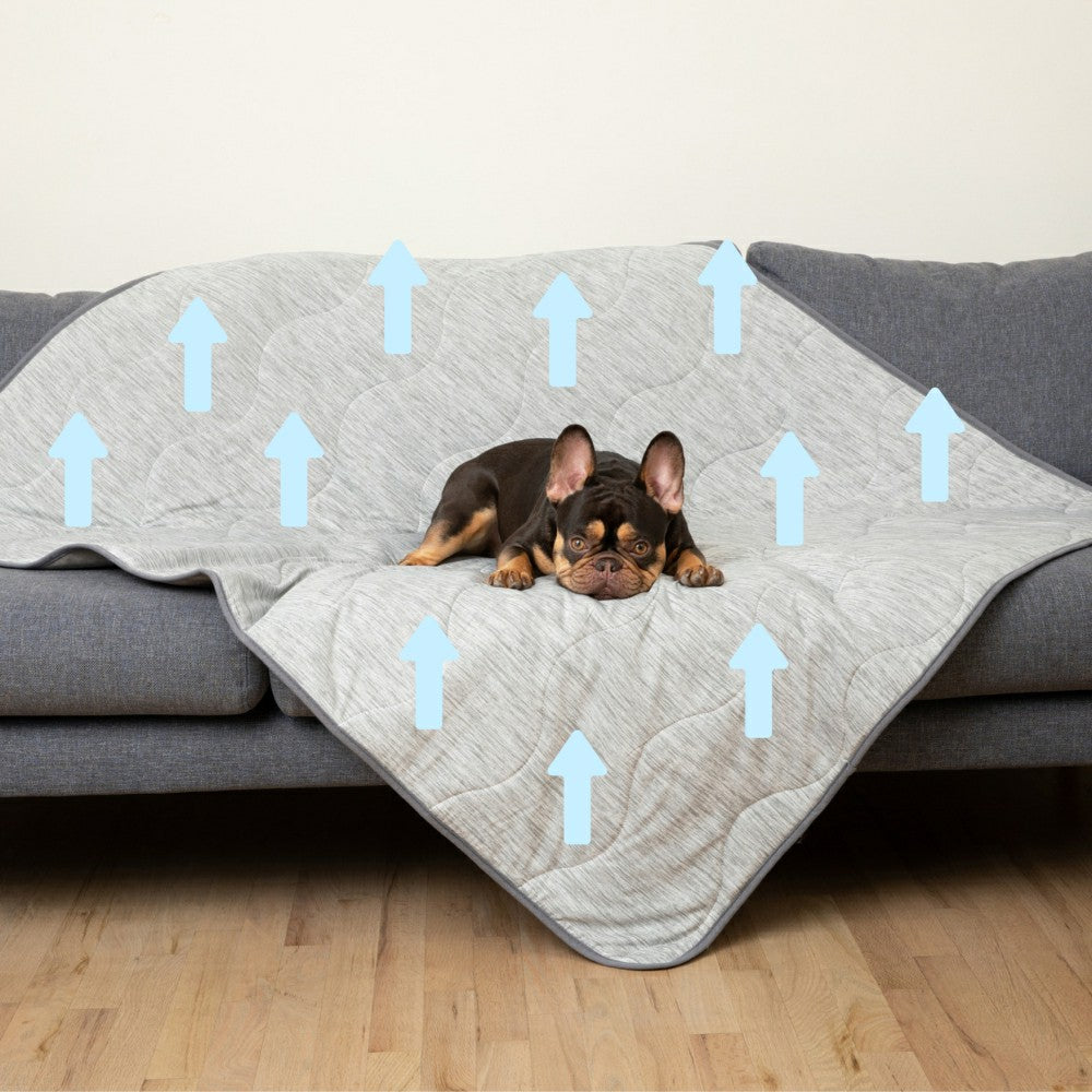 PupChill™ Cooling Waterproof Blanket - Arctic Grey | Plow & Hearth