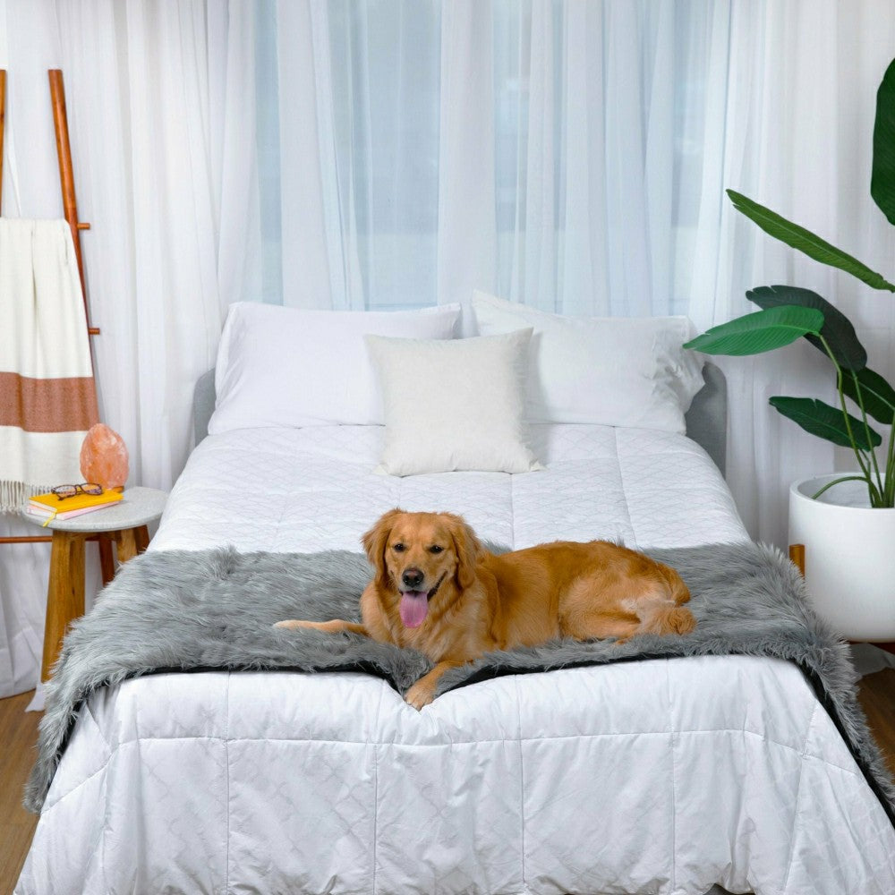 PupProtector™ Waterproof Bed Runner - Charcoal Grey | Plow & Hearth