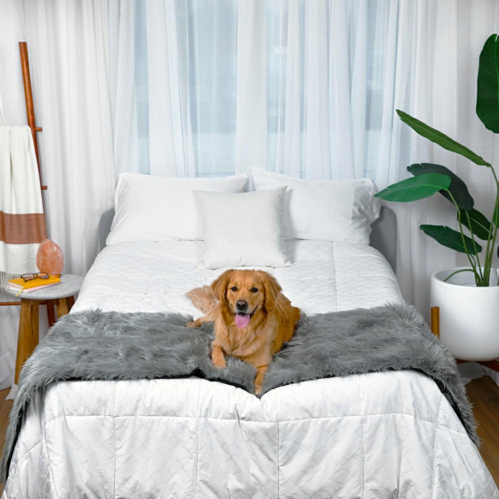 PupProtector™ Waterproof Bed Runner - Charcoal Grey | Plow & Hearth