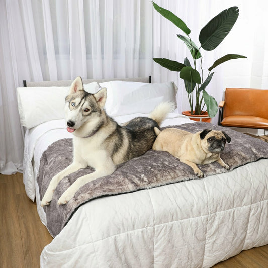 PupProtector™ Luxe Waterproof Bed Runner - Ultra Soft Chinchilla | Plow & Hearth