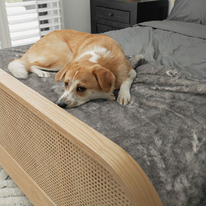 PupProtector™ Luxe Waterproof Bed Runner - Ultra Soft Chinchilla | Plow & Hearth