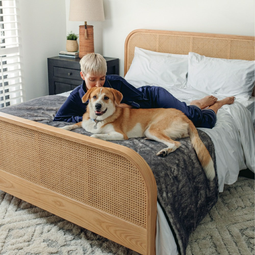 PupProtector™ Luxe Waterproof Bed Runner - Ultra Soft Chinchilla | Plow & Hearth