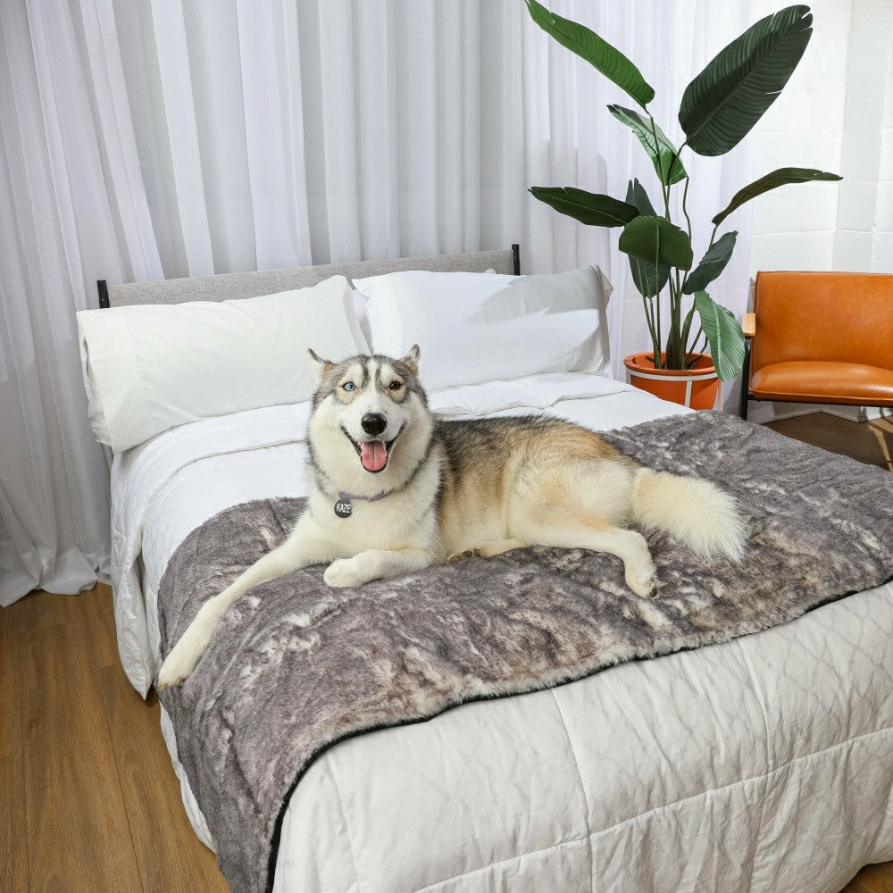 PupProtector™ Luxe Waterproof Bed Runner - Ultra Soft Chinchilla | Plow & Hearth