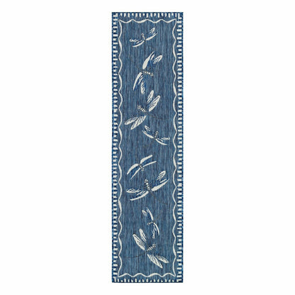 Indoor/Outdoor Dragonfly Rug, 23" x 7'6" | Plow & Hearth