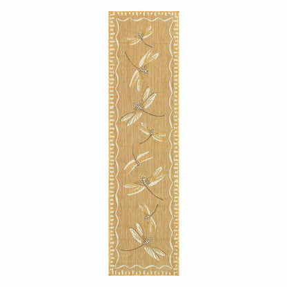 Indoor/Outdoor Dragonfly Rug, 23" x 7'6" | Plow & Hearth