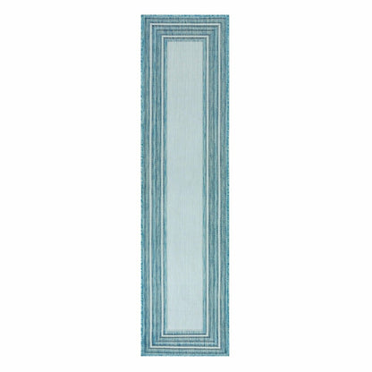 Indoor/Outdoor Textured Polypropylene Border Runner, 23" x 7'6" | Plow & Hearth