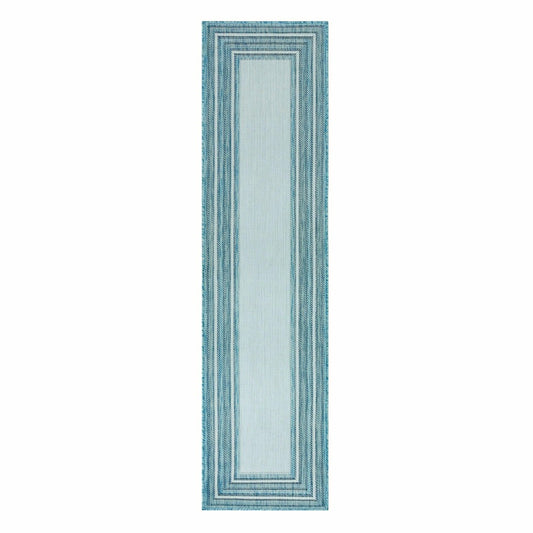 Indoor/Outdoor Textured Polypropylene Border Runner, 23" x 7'6" | Plow & Hearth
