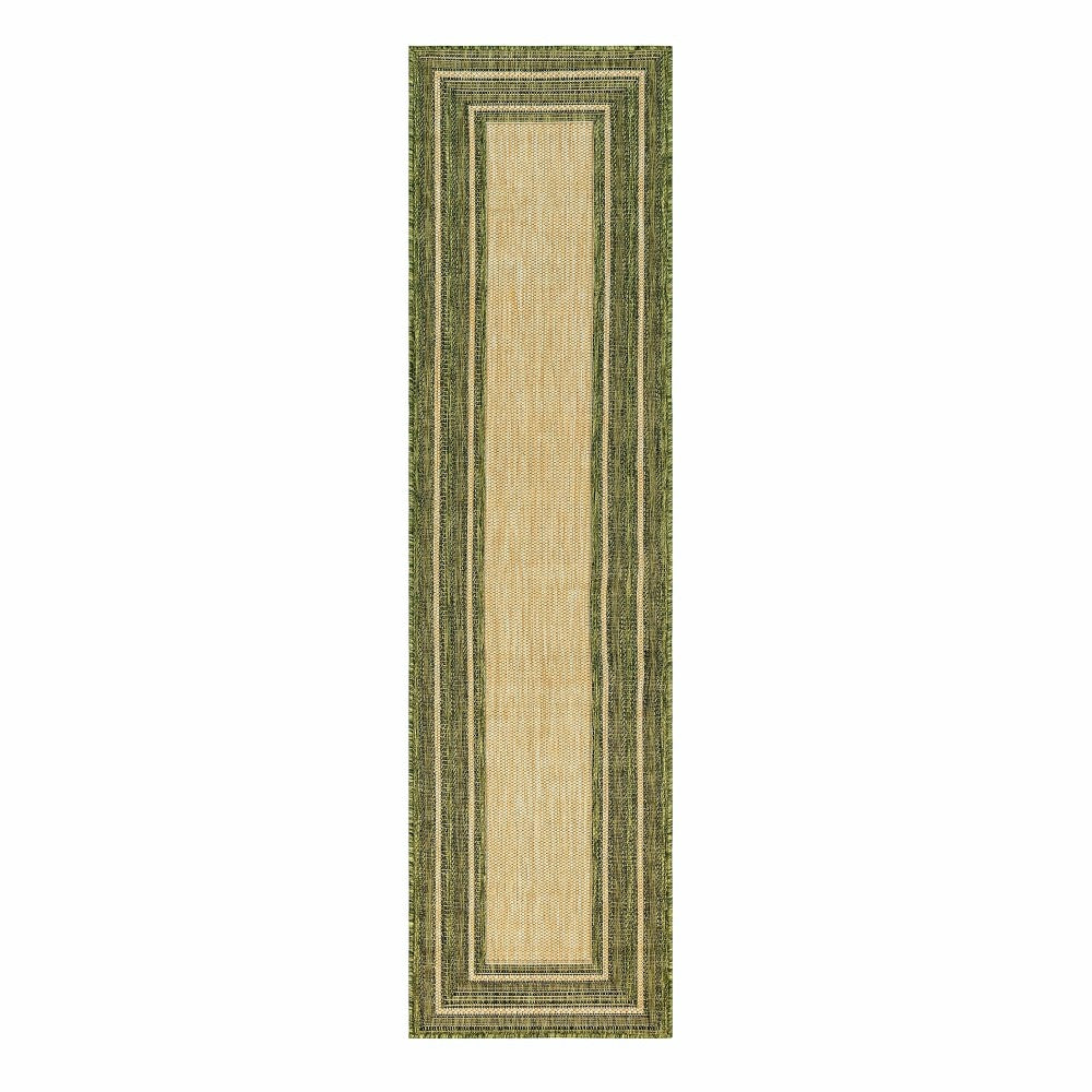Indoor/Outdoor Textured Polypropylene Border Runner, 23" x 7'6" | Plow & Hearth