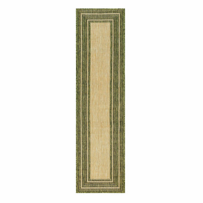 Indoor/Outdoor Textured Polypropylene Border Runner, 23" x 7'6" | Plow & Hearth