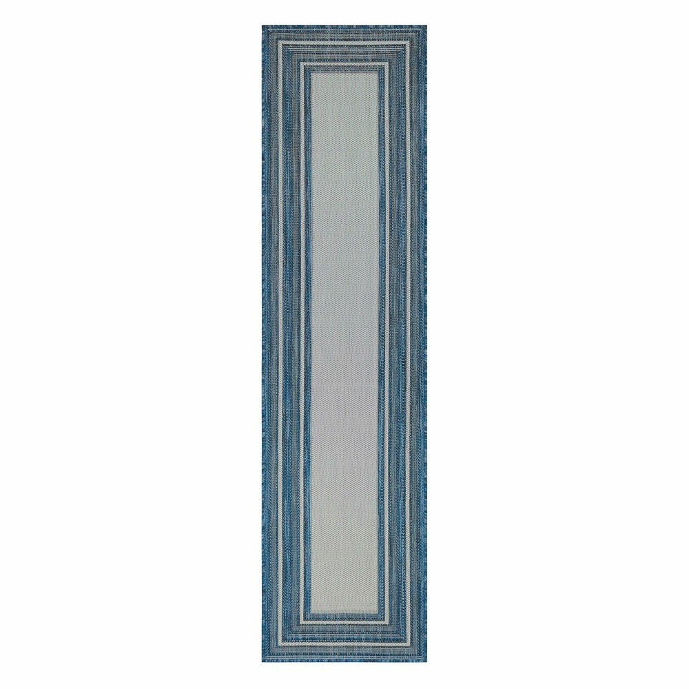 Indoor/Outdoor Textured Polypropylene Border Runner, 23" x 7'6" | Plow & Hearth