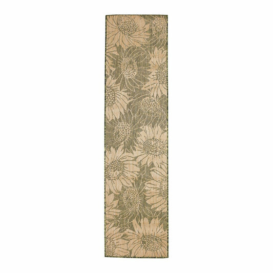 Indoor/Outdoor Sunflower Rug, 23" x 7'6" Runner | Plow & Hearth