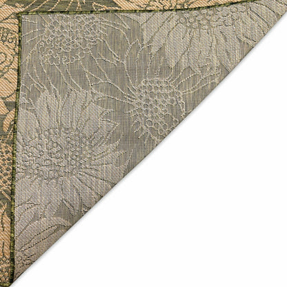 Indoor/Outdoor Sunflower Rug, 23" x 7'6" Runner | Plow & Hearth