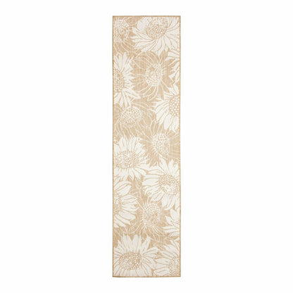 Indoor/Outdoor Sunflower Rug, 23" x 7'6" Runner | Plow & Hearth