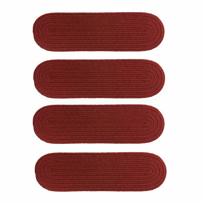 Blue Ridge Wool Oval Braided Stair Treads, Set of 4 | Plow & Hearth