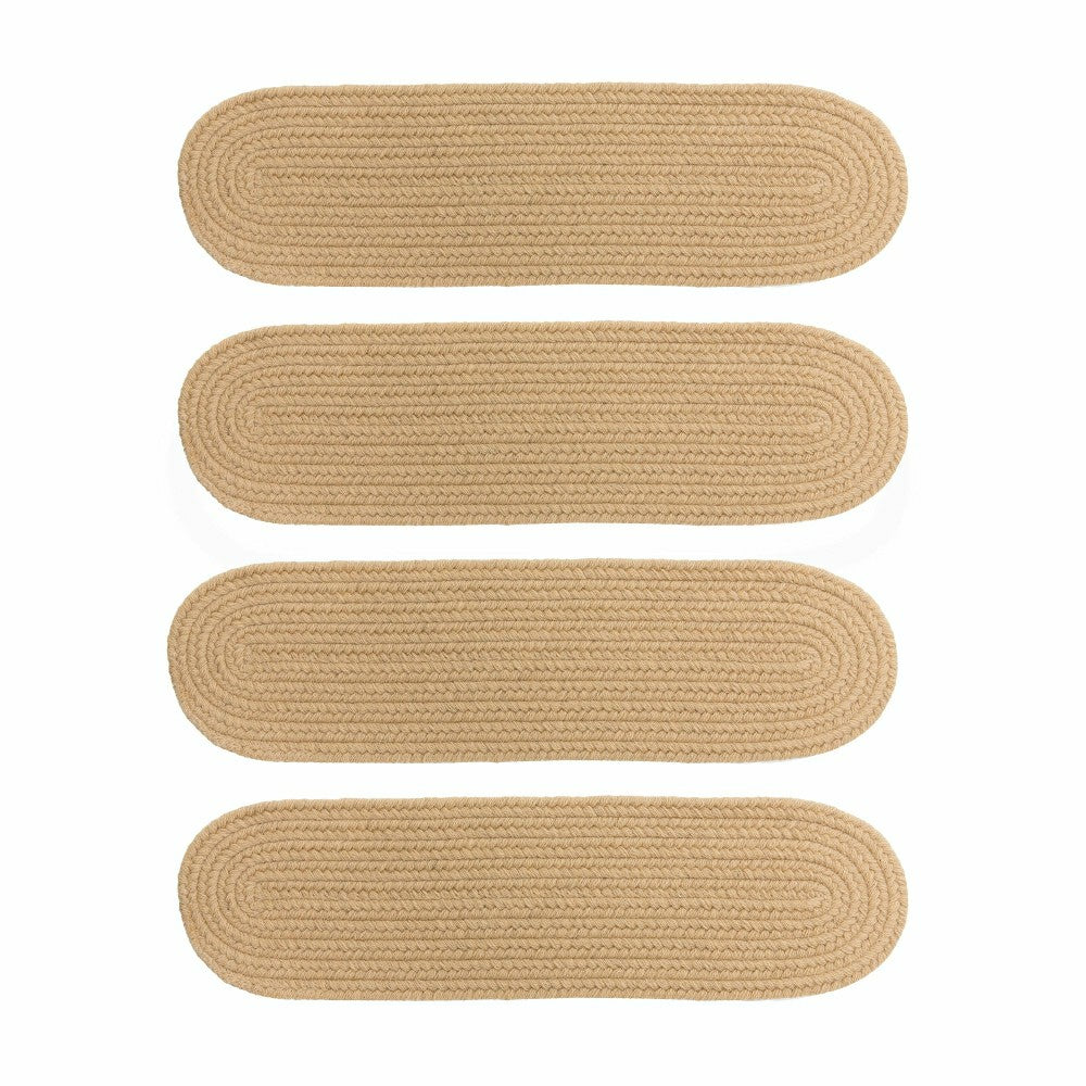 Blue Ridge Wool Oval Braided Stair Treads, Set of 4 | Plow & Hearth